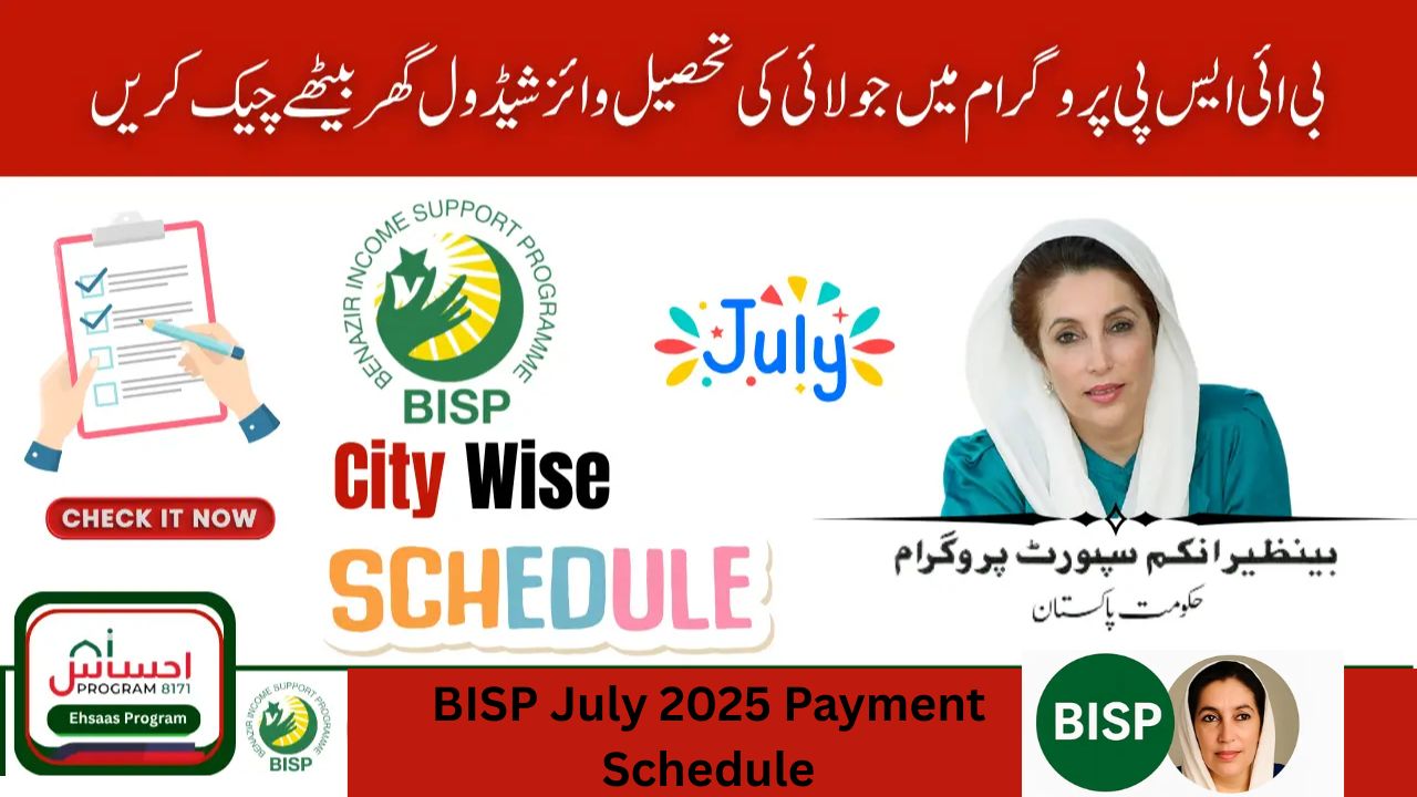BISP July 2025 Payment Schedule