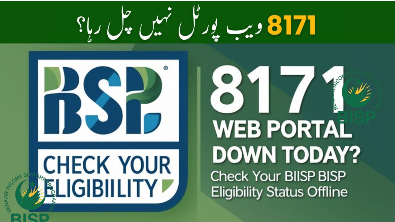 8171 Web Portal Down Today ? Check Your BISP Eligibility Status Without Internet